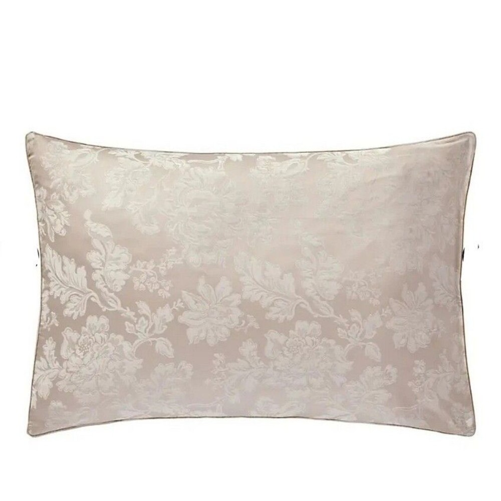 Anne De Solene Paris King Sham Calliope Grege 20x36” Gray Jacquard Floral Luxury